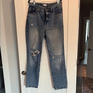 Good American Distressed Boyfriend Jeans Size 12